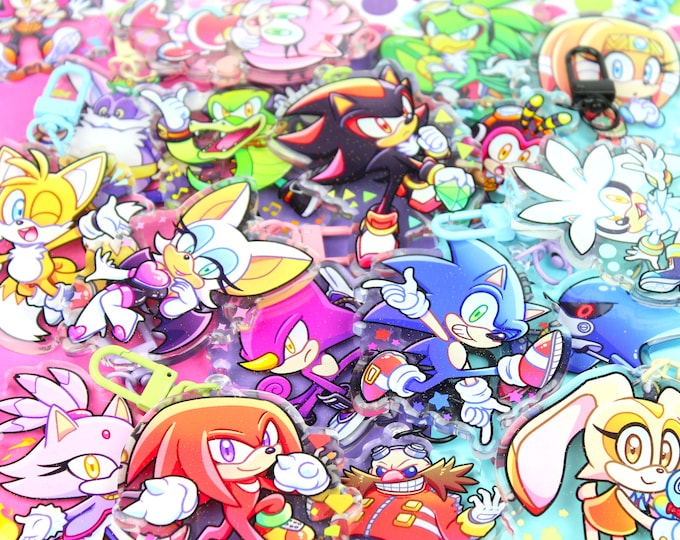 Sonic Tails Knuckles Amy Shadow Rouge Eggman Blaze Silver Cream Jet ...
