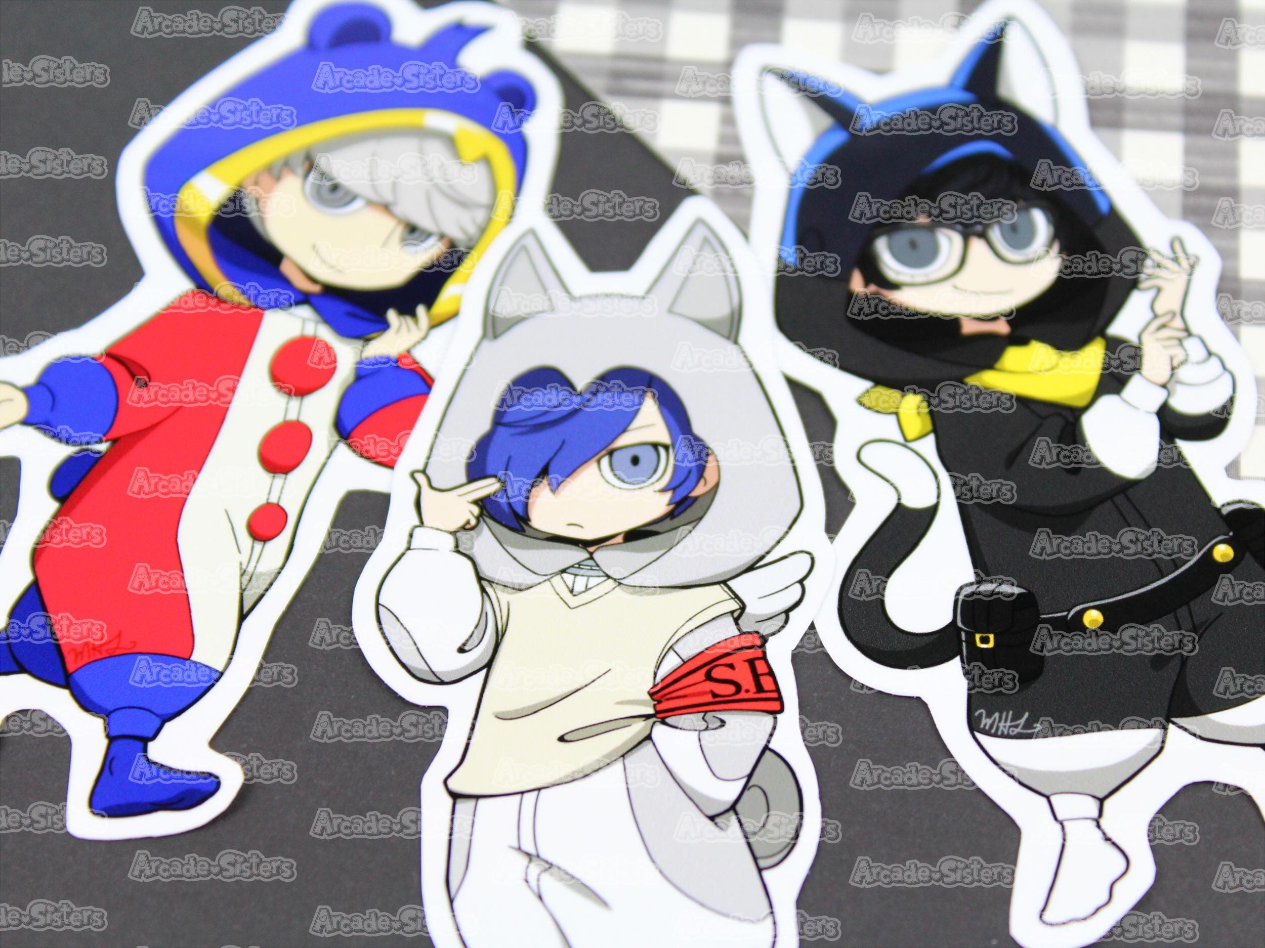 Persona Friends in Pajamas - Sticker Button Badge Pin - Etsy