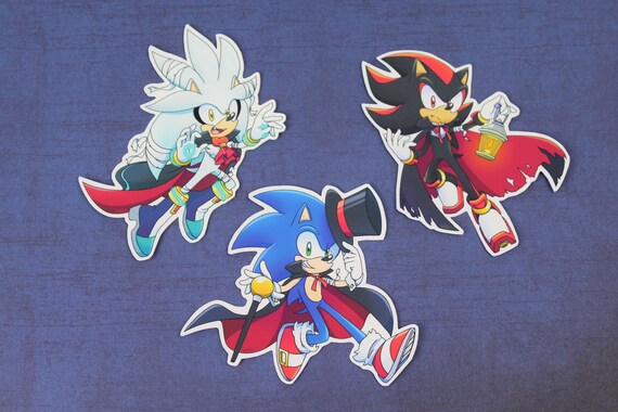 Sonic Shadow Silver the Hedgehog Halloween Fan Art 