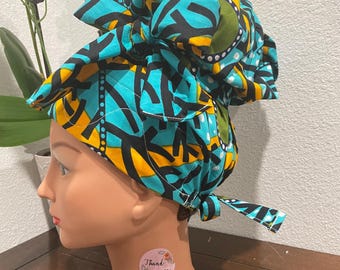 Satin gefütterte Haube mit hohem Knoten, chirurgische Krankenschwester, Einheitsgröße