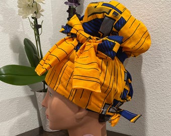 Satin gefütterte High Bun Scrub Cap, lange Haare chirurgische Krankenschwestern Cap