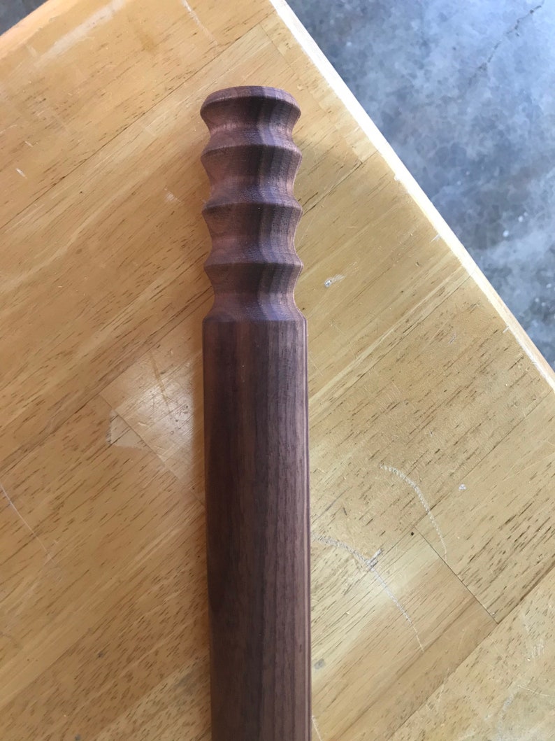 Walnut Rolling Pin finger grooves 1 Etsy