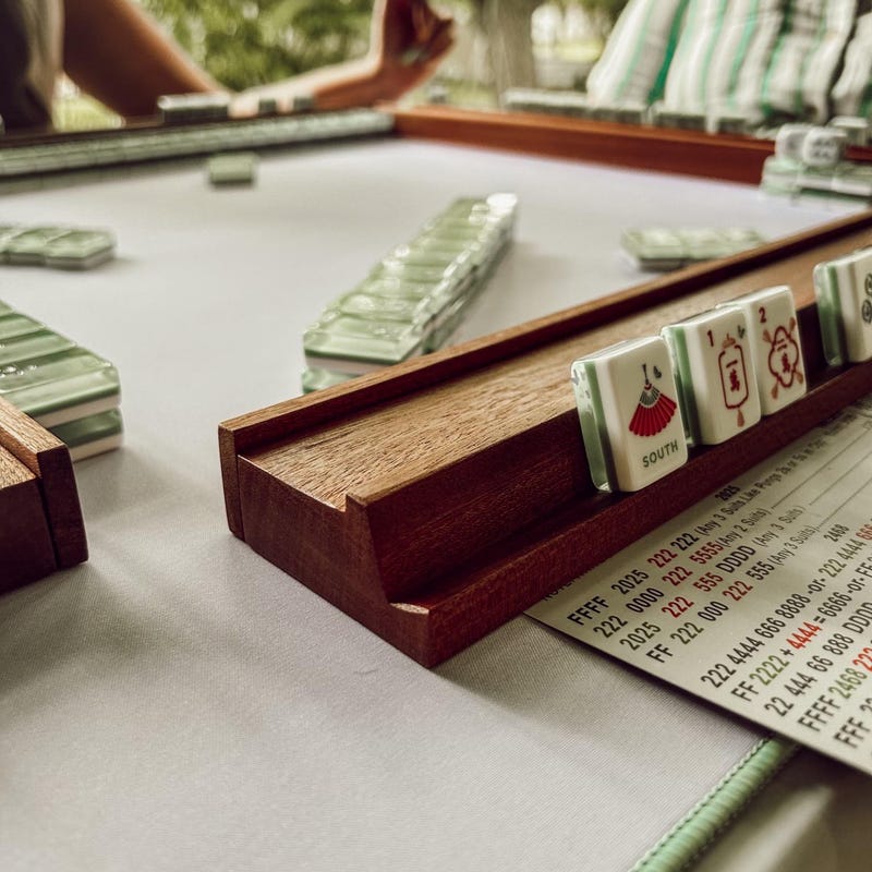 Wooden Mahjong Mat - Etsy
