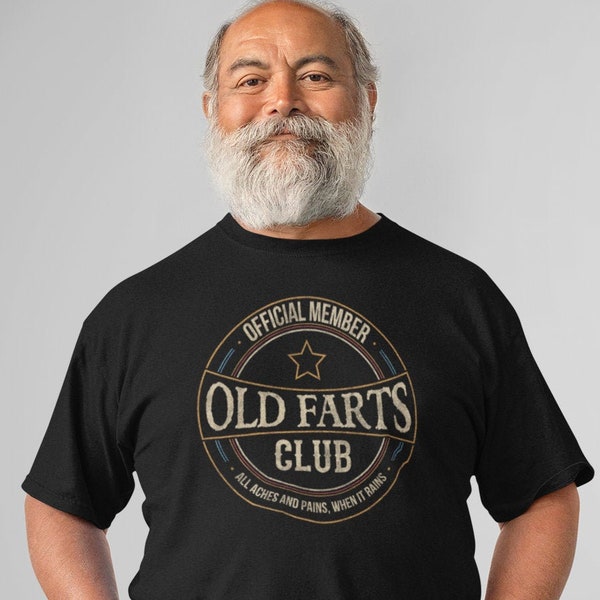 Funny 50th, 60th, 70th Birthday T-Shirt as humerous Gift Idea for Men, Daddy, Grandpa or Uncle - Old Farts Club Saying