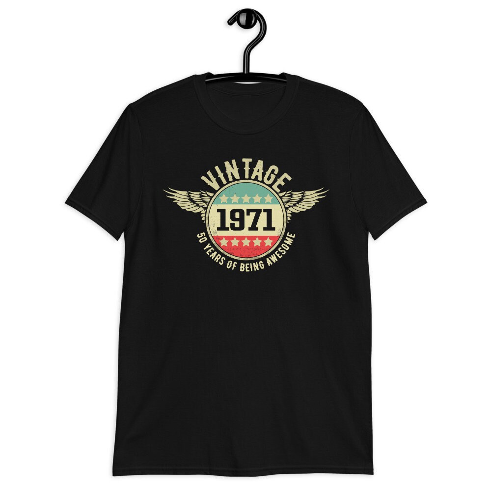 50th Birthday Gift Idea Tshirt Classic 1971 Vintage 1971 Etsy