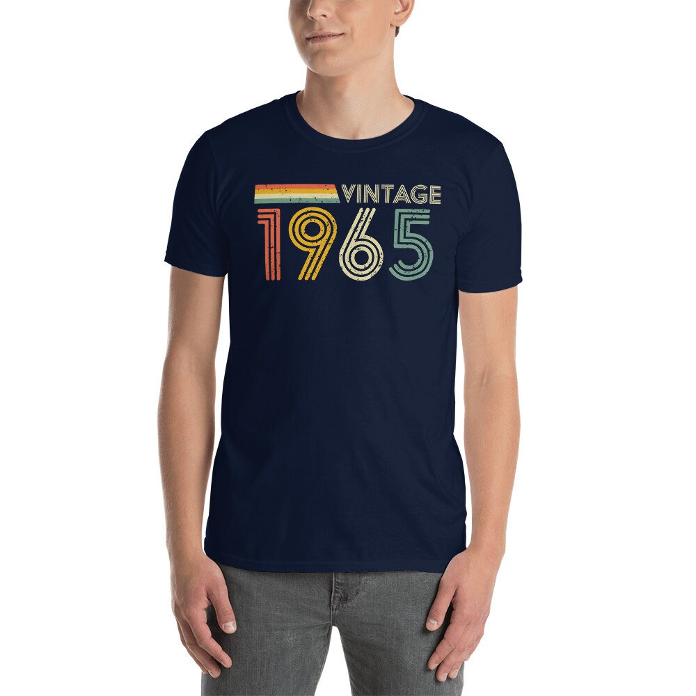 55th Birtday T-shirt Men Women for Husband Vintage 1965 - Etsy