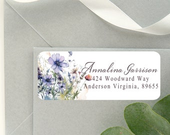 Irises Address Labels/Custom Address Labels/Envelope Seals/Return Address Labels/Envelope Stickers/Return Address Stickers/Item # 589