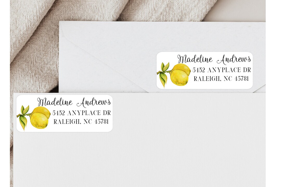 Lemons II Address Labels/envelope Stickers/envelope Seals/envelope