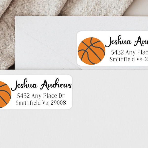 Basketball Labels Etsy
