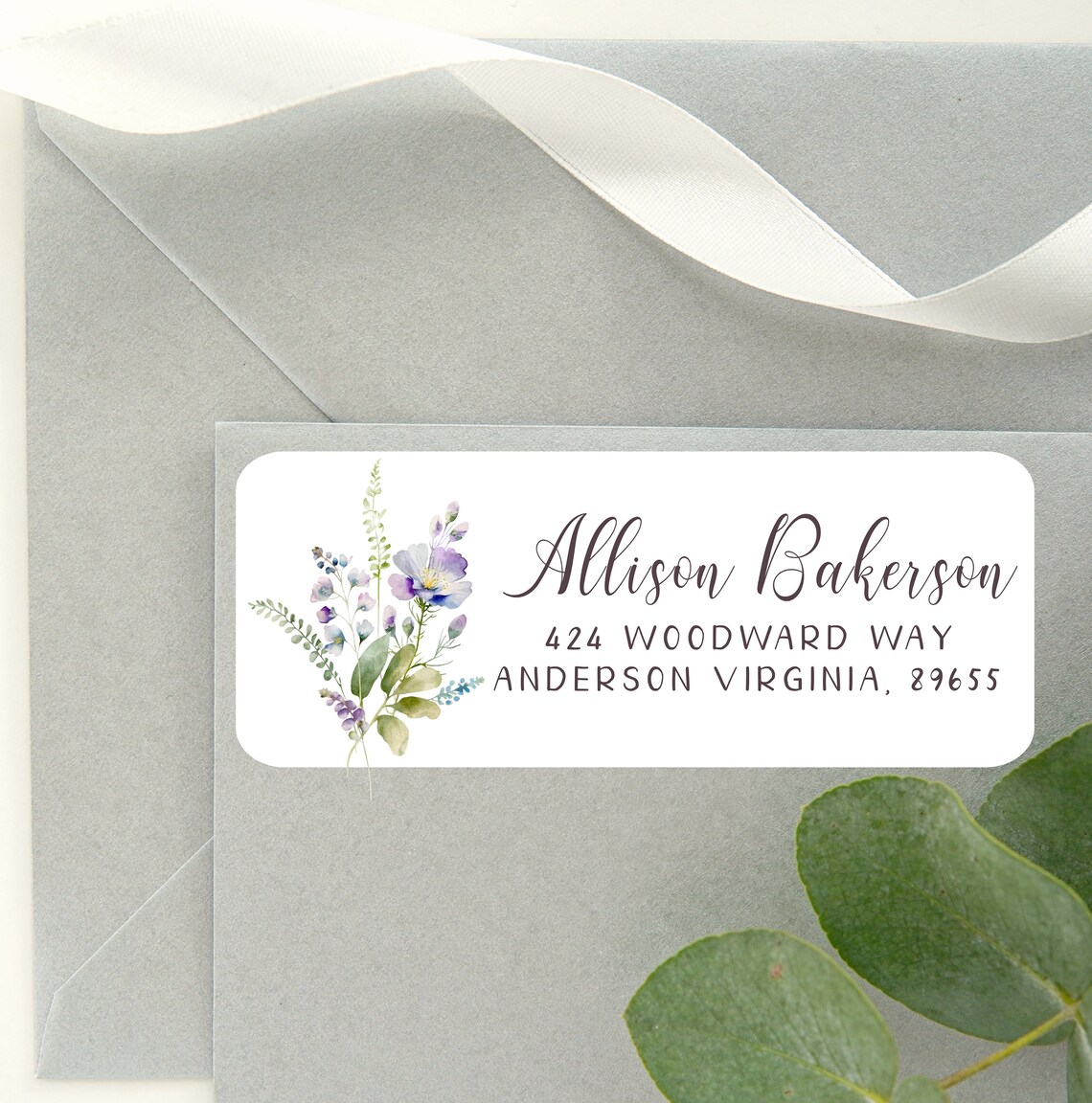 Watercolor Lilacs Address Labels/return Address Labels/envelope Labels ...