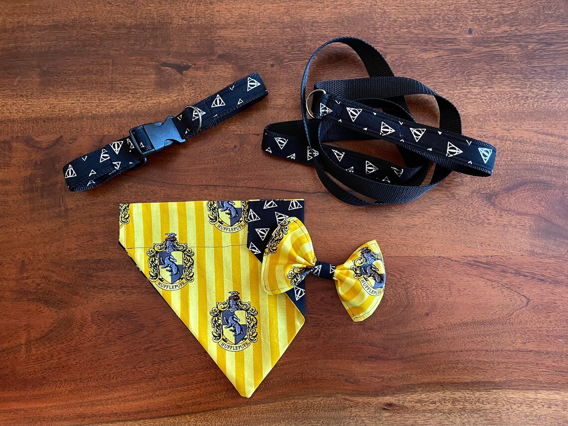 Reversible Harry Potter Dog Bandana Over the Collar Etsy
