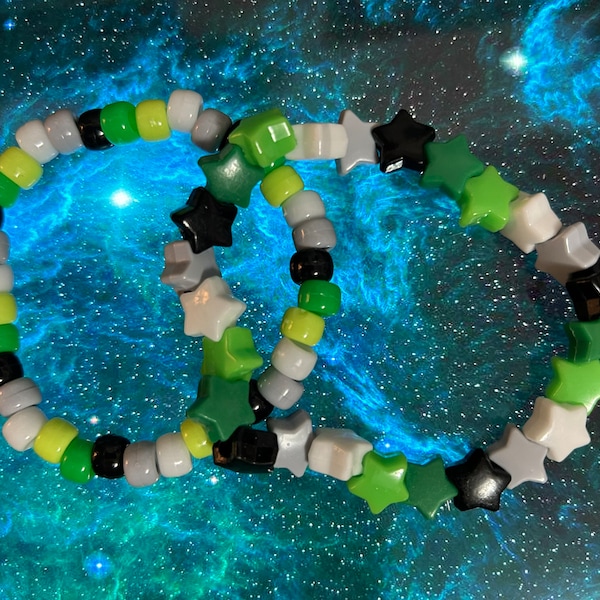 Aromantic Flag Kandi Bracelets