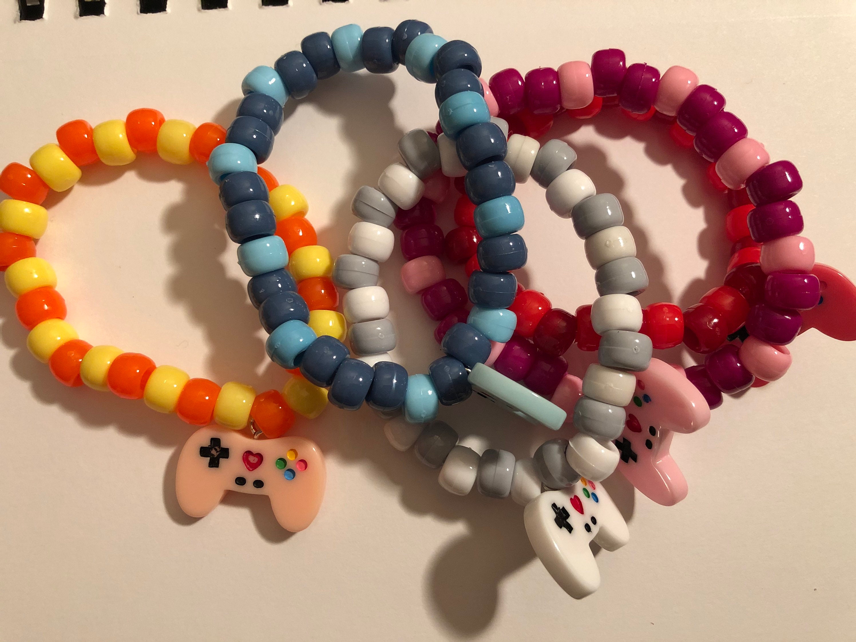 Game Controller Kandi Charm Bracelets Etsy