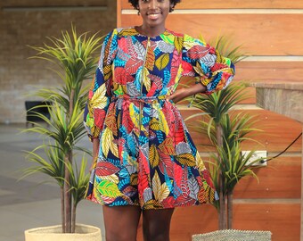 African Print ALANA dress; Ankara Midi dress; Ankara Dress; Spring Dress; Summer Dress; African dress; African fashion