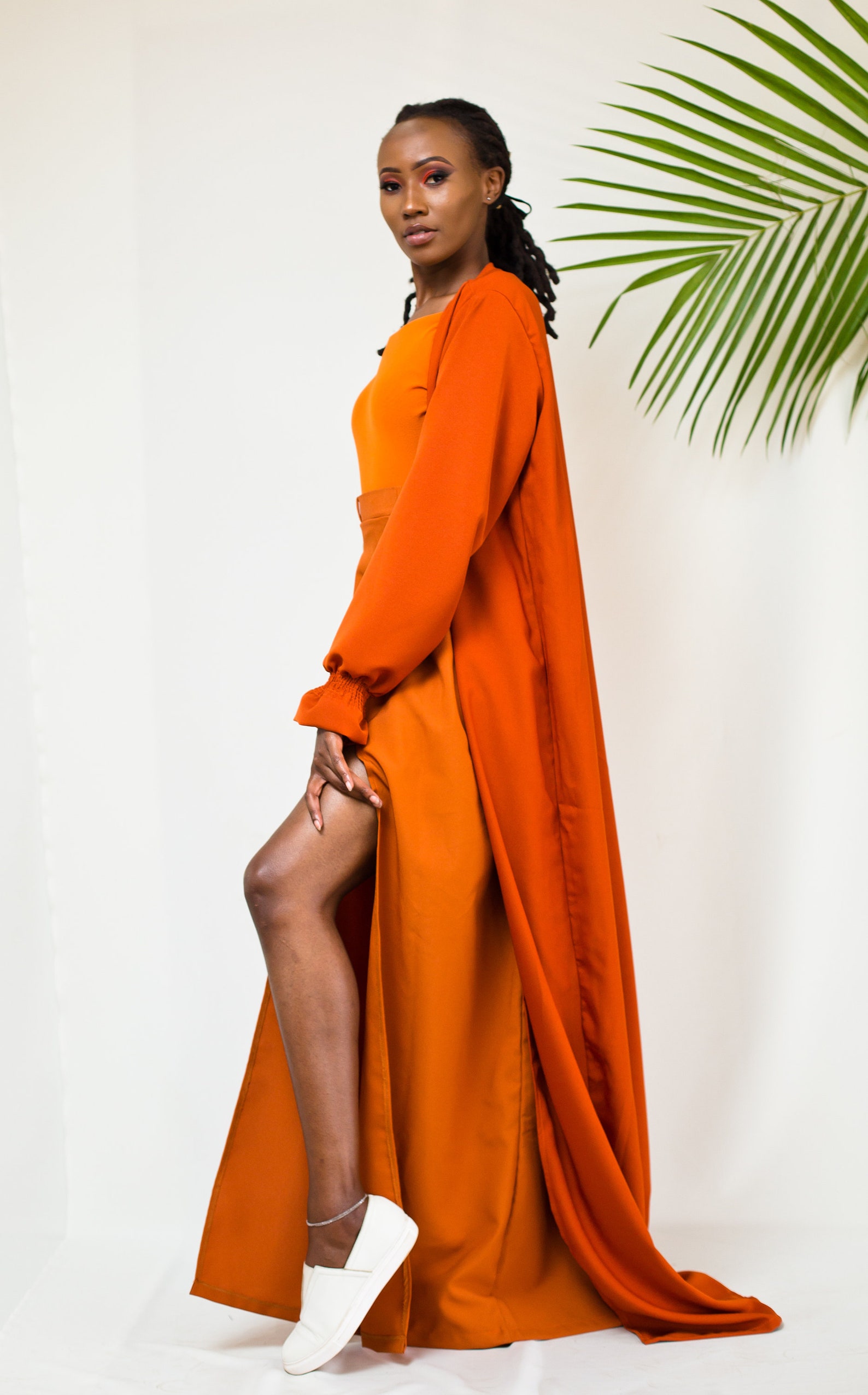 Orange KALISA Kimono Duster Coat Kimono Robe Kimono Coat Etsy