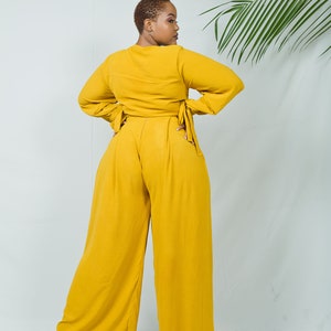 Mustard AHERO Palazzo Set image 2