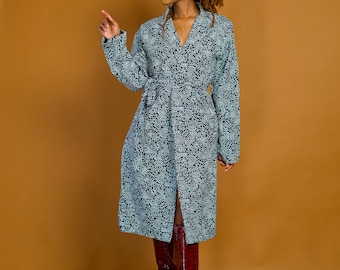 Begonia African Print Trenchcoat