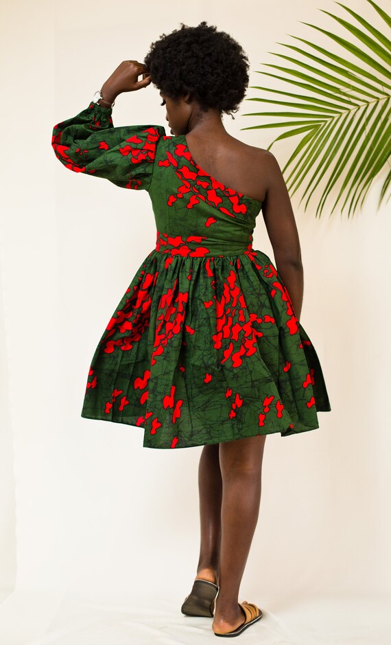 MWENDE Skater Dress Short Skater Dress Ankara Dress African Print