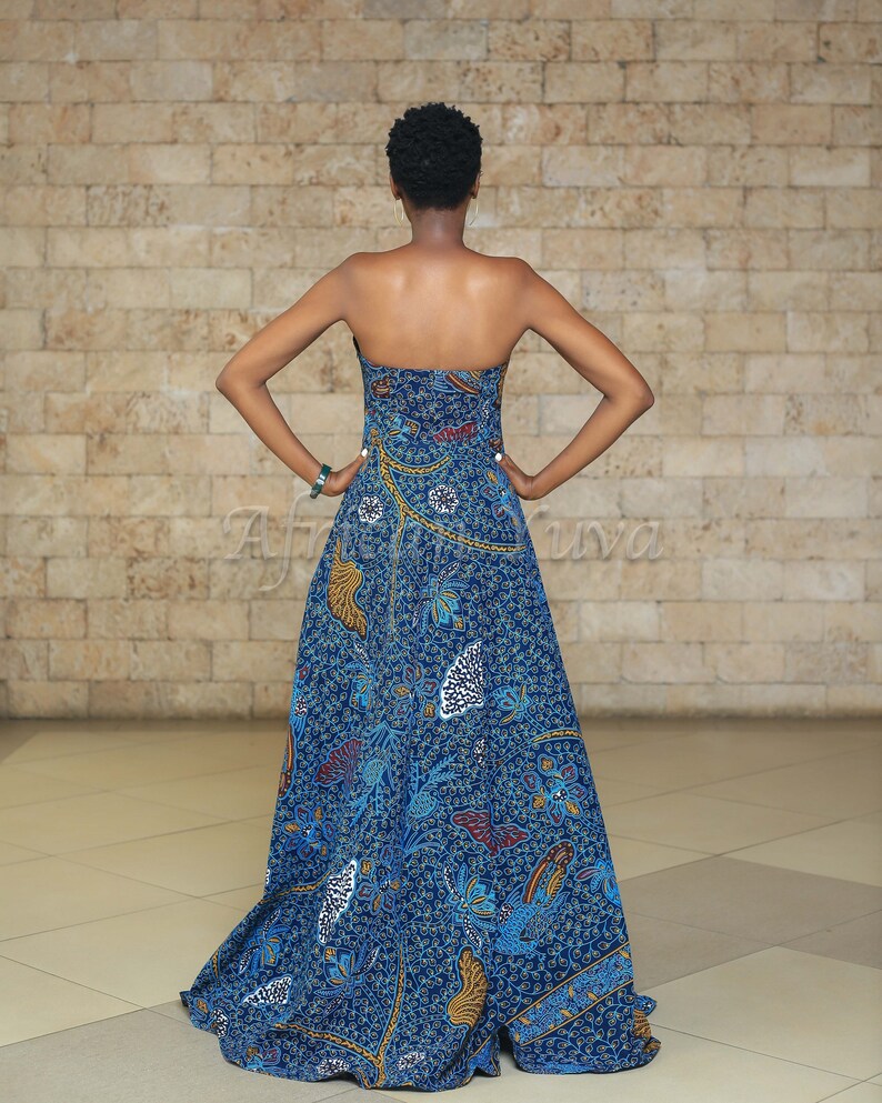 Ankara Prom Gown; African Print Dress; Ankara summer dress; Ankara Clothing for women; African fashion; African Maxi dress; Prom dress