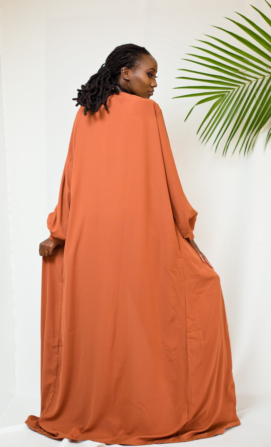 Peach WAVINYA Kimono Duster Coat Kimono Robe Kimono Coat Etsy