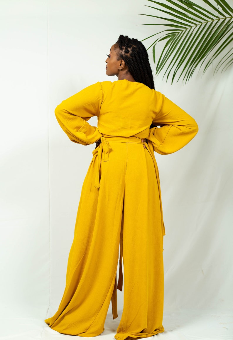 Mustard AHERO Palazzo Set image 4