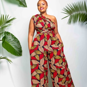 Lusaka African Print Infinity Jumpsuit - Etsy