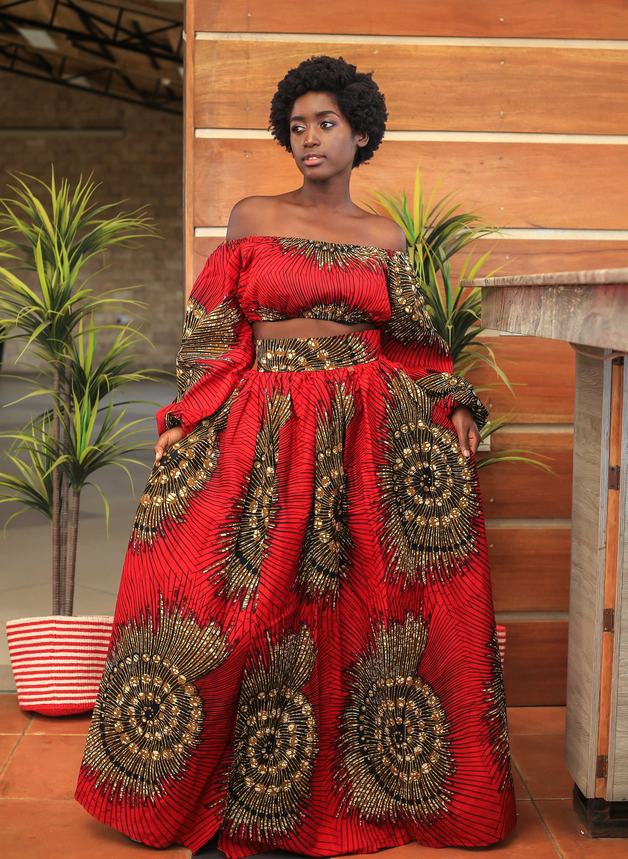 African Print Maxi Skirt | Etsy