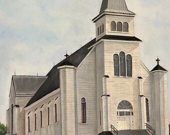 Prince Edward Island Kirche in einem Feld