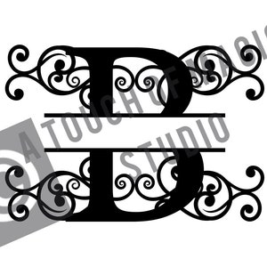 Digital Monogram ~ Letter B Only ~  SVG file