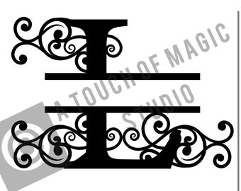 Digital Monogram ~ Letter L Only ~  SVG file