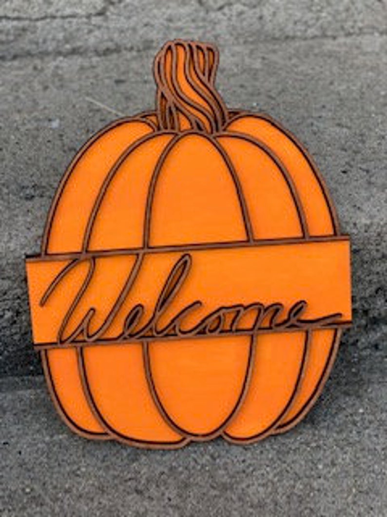 Download Pumpkin Monogram SVG 3-D Layered Pumpkin Welcome Pumpkin ...