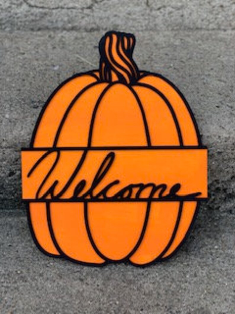 Download Pumpkin Monogram SVG 3-D Layered Pumpkin Welcome Pumpkin ...
