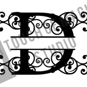 Monograma Digital - Sólo Letra D - Archivo SVG