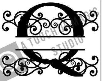 Digital Monogram ~ Letter Q Only ~  SVG file