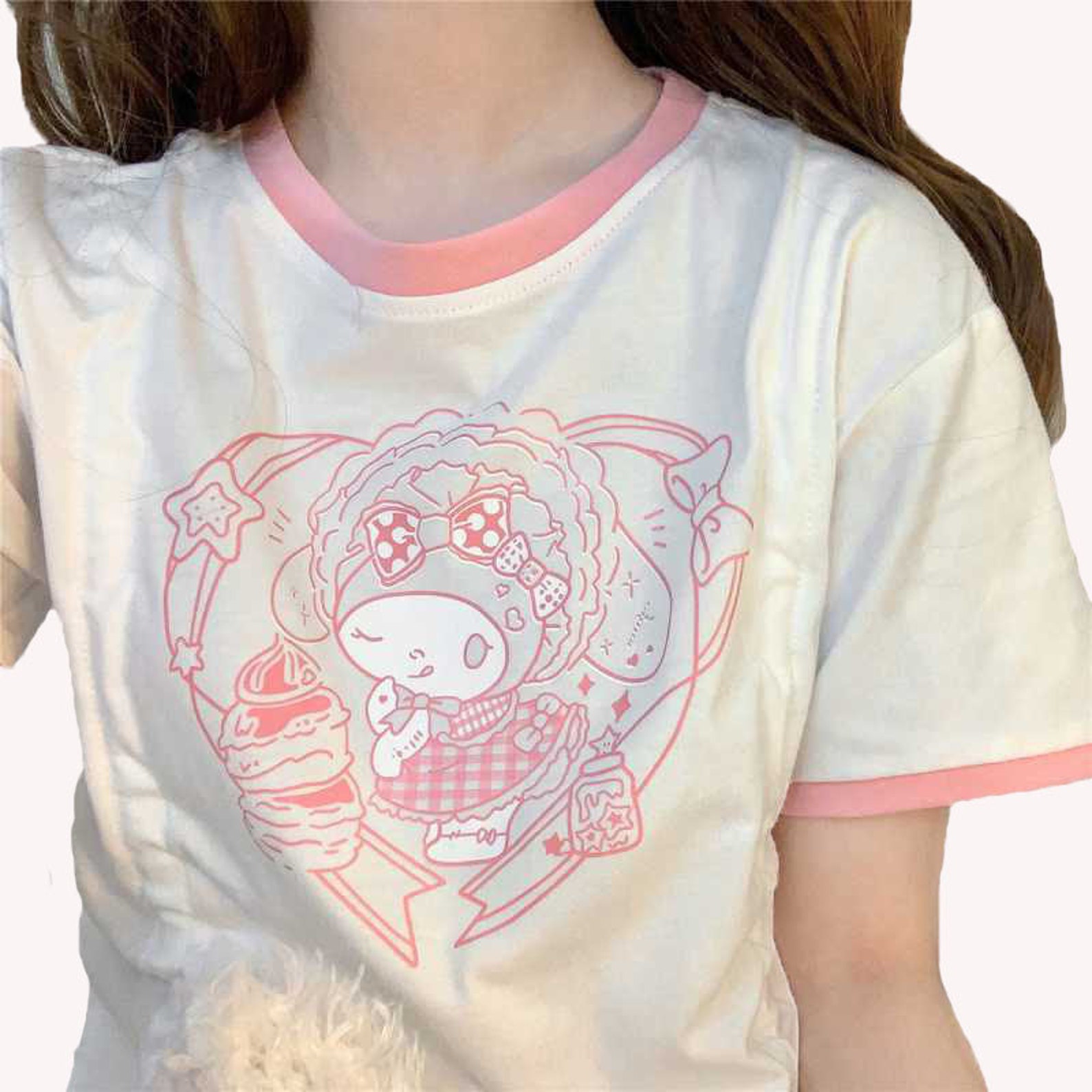 Kuromi Shirt Kawaii Clothing Pastel Goth Grunge Sanrio | Etsy