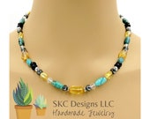 Multi-Gemstone Sterling Silver Necklace