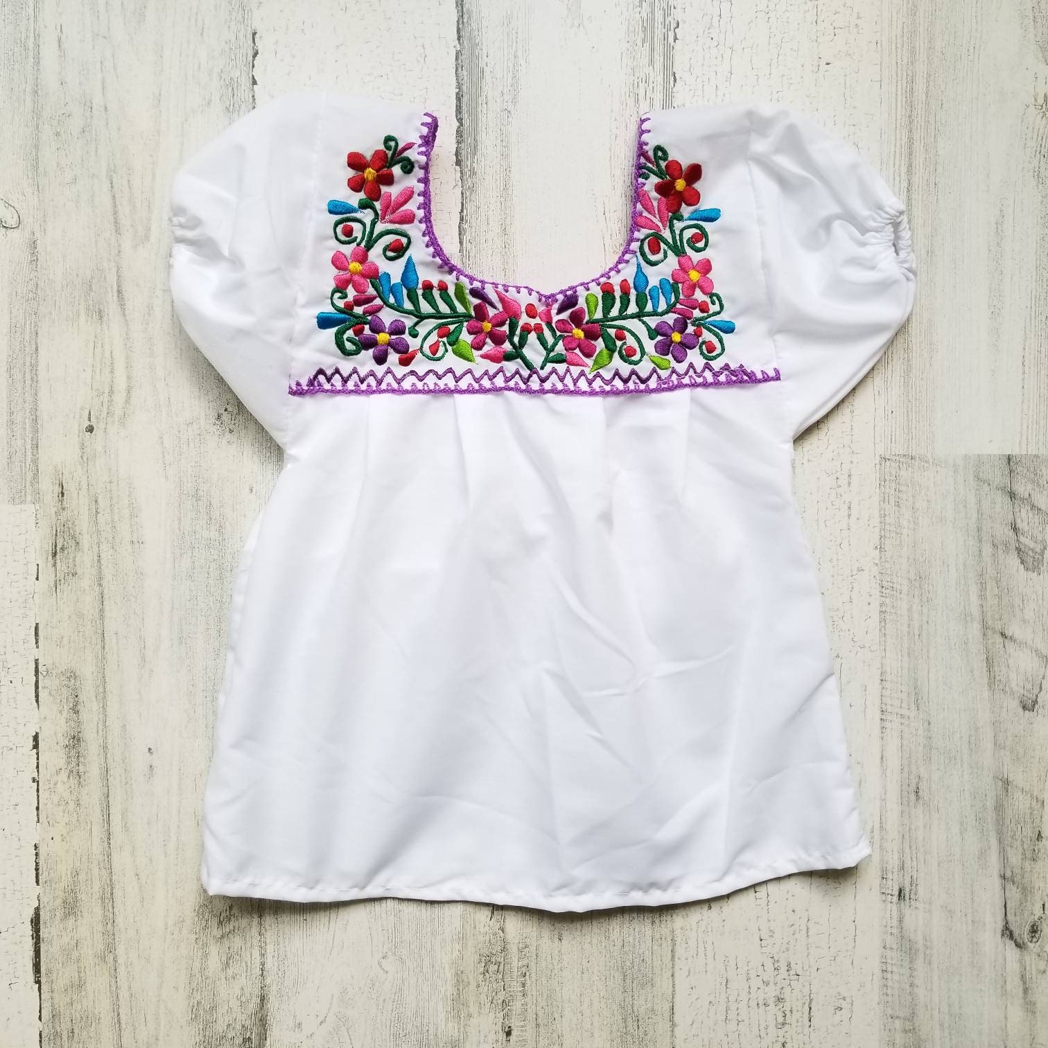 Mexican Dress for Girls Mexican Embroidered Girls Dress | Etsy