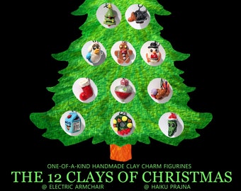 The 12 Clays of Christmas (Deforms - Polymer Clay Charm Figurine)