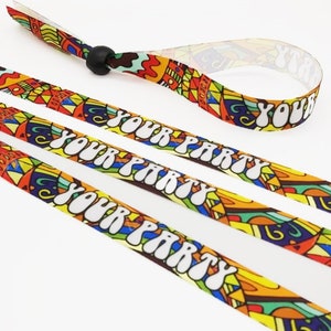 25 Cloth wristbands - Party wristbands - Fabric - Festival party wristbands - Customization bands