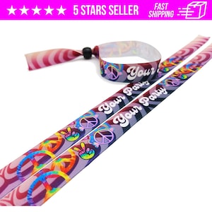Boho Hippie Cloth wristbands - Party wristbands - Fabric - Festival party wristbands - Customization bands