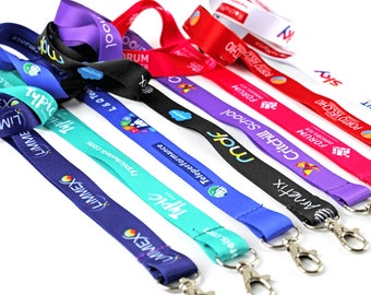 Custom Full Color Lanyards - Party Lanyards  - Fabric - Festival party Lanyards  - Customization Lanyards