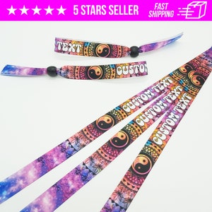 Braccialetti in tessuto - Braccialetti per feste - Tessuto - Braccialetti per feste festival - Braccialetti per personalizzazione