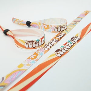 25 Braccialetti di stoffa - Braccialetti per feste - Tessuto - Braccialetti per feste festival - Braccialetti di personalizzazione - boho