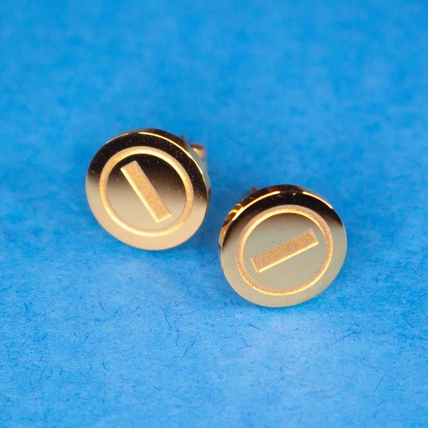 Gold Coin Studs
