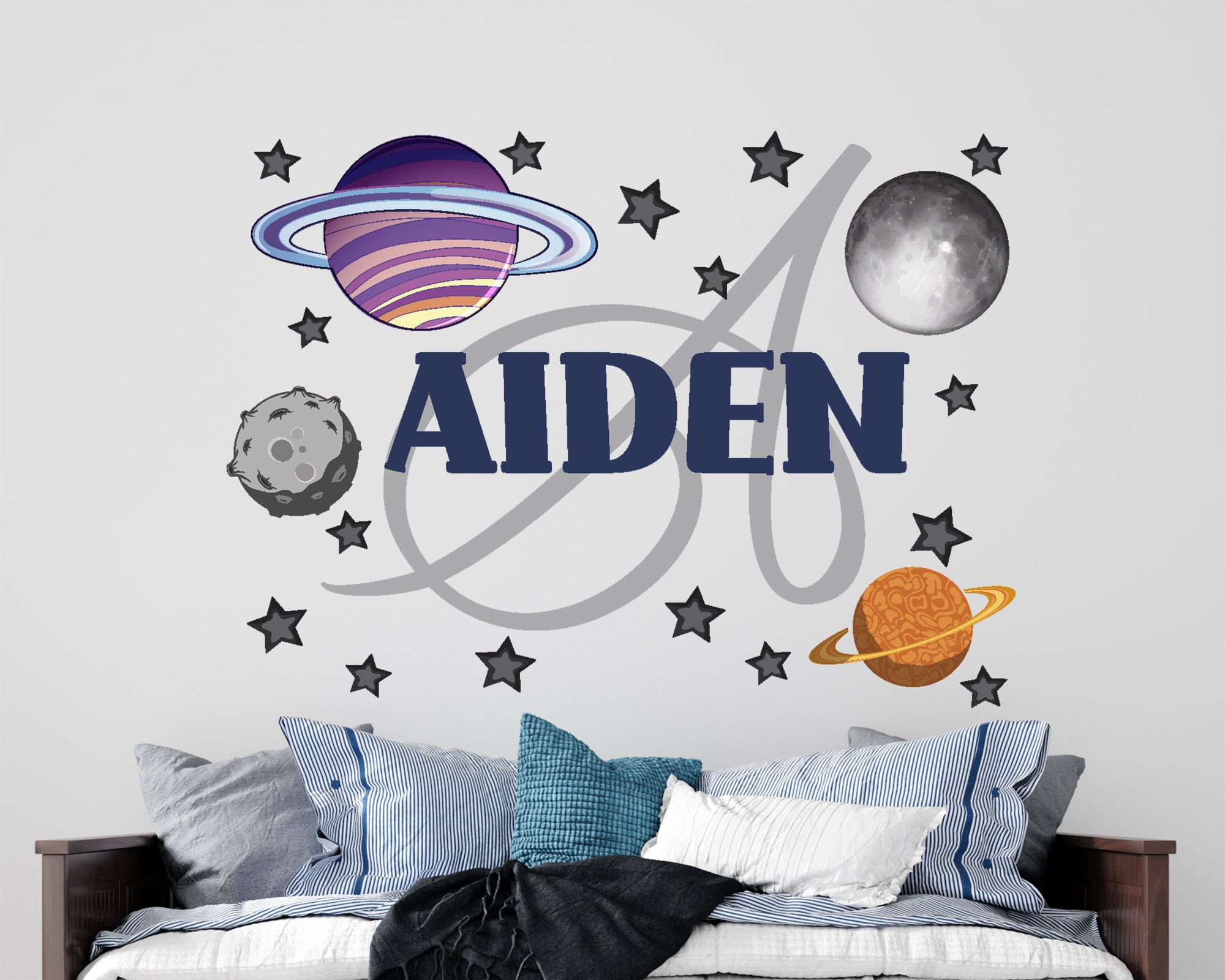 Space wall decal space decal kids room decor galaxy decal  Etsy