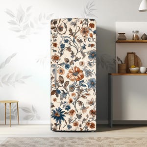 Autocollant De Réfrigérateur En Vinyle Pour Couvrir Les Portes Entières Gâteau Rose 60X180CM