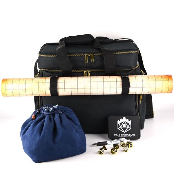 Bolsa de viaje DND de acaparamiento perfecta para Dungeons & Dragons, fanáticos de Critical Role y otros juegos de rol D20