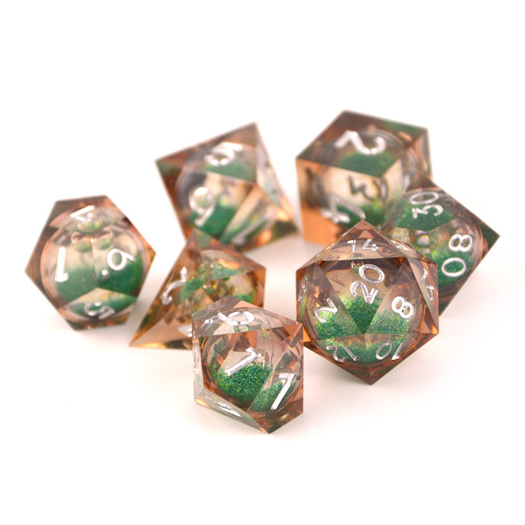 Liquid Core Arcane Dust DND Metal Polyhedral Dice Perfect Etsy