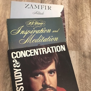 ヴィンテージ・メディテーション・ビニール・バンドル – Reveen Hypnosis、Zamfir、101 Strings – 現状渡しレトロLPロット（3枚セット）