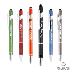 Wait! Cheapest on Etsy 10/20/30/40/50/100 Personalised Laser Engraved Metal Promotional STYLUS Pens - Premium Quality